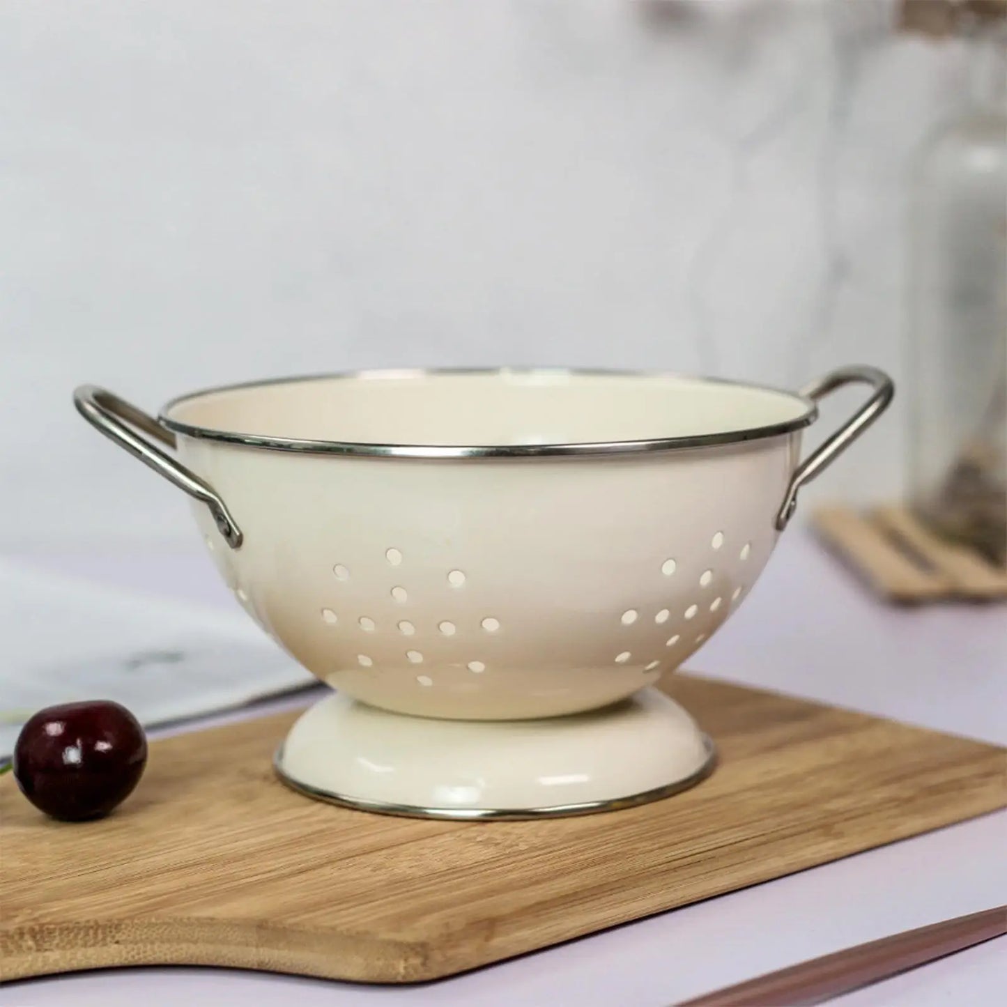 Cesta de Frutas Retrô Francesa , escorredor de frutas