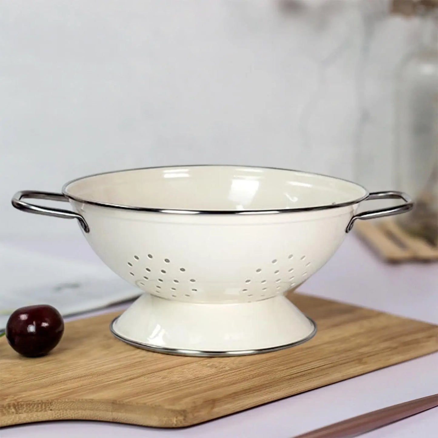 Cesta de Frutas Retrô Francesa , escorredor de frutas