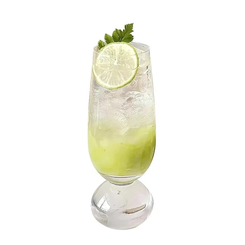 Copo de Suco de vidro com fundo esférico
