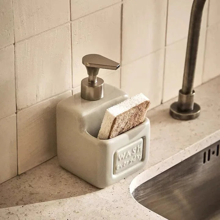 Dosador de Detergente em Cerâmica Ceci Home com Armazenamento