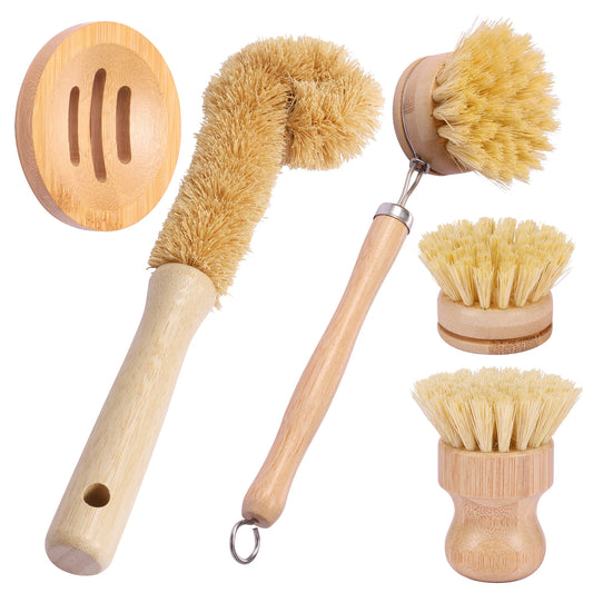 Escova Multiuso  para Louça em Bambu Ceci Home
