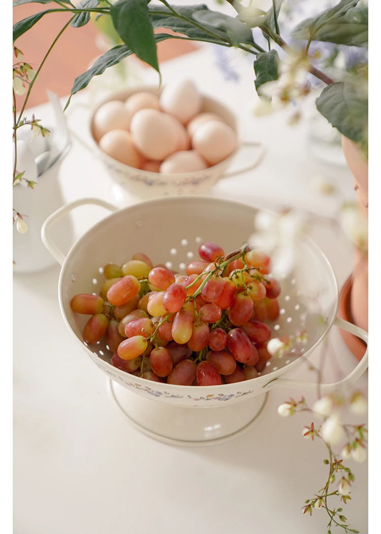 Cesto de Frutas e Escorredor Retrô Ceci Home