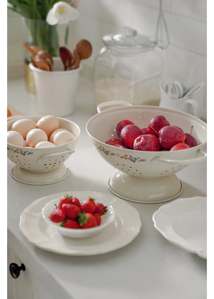 Cesto de Frutas e Escorredor Retrô Ceci Home