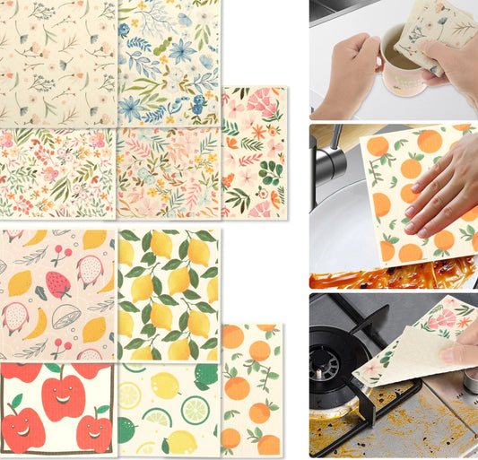 Pano de Prato Sueco Ceci Home  , Reutilizável e super Absorvente