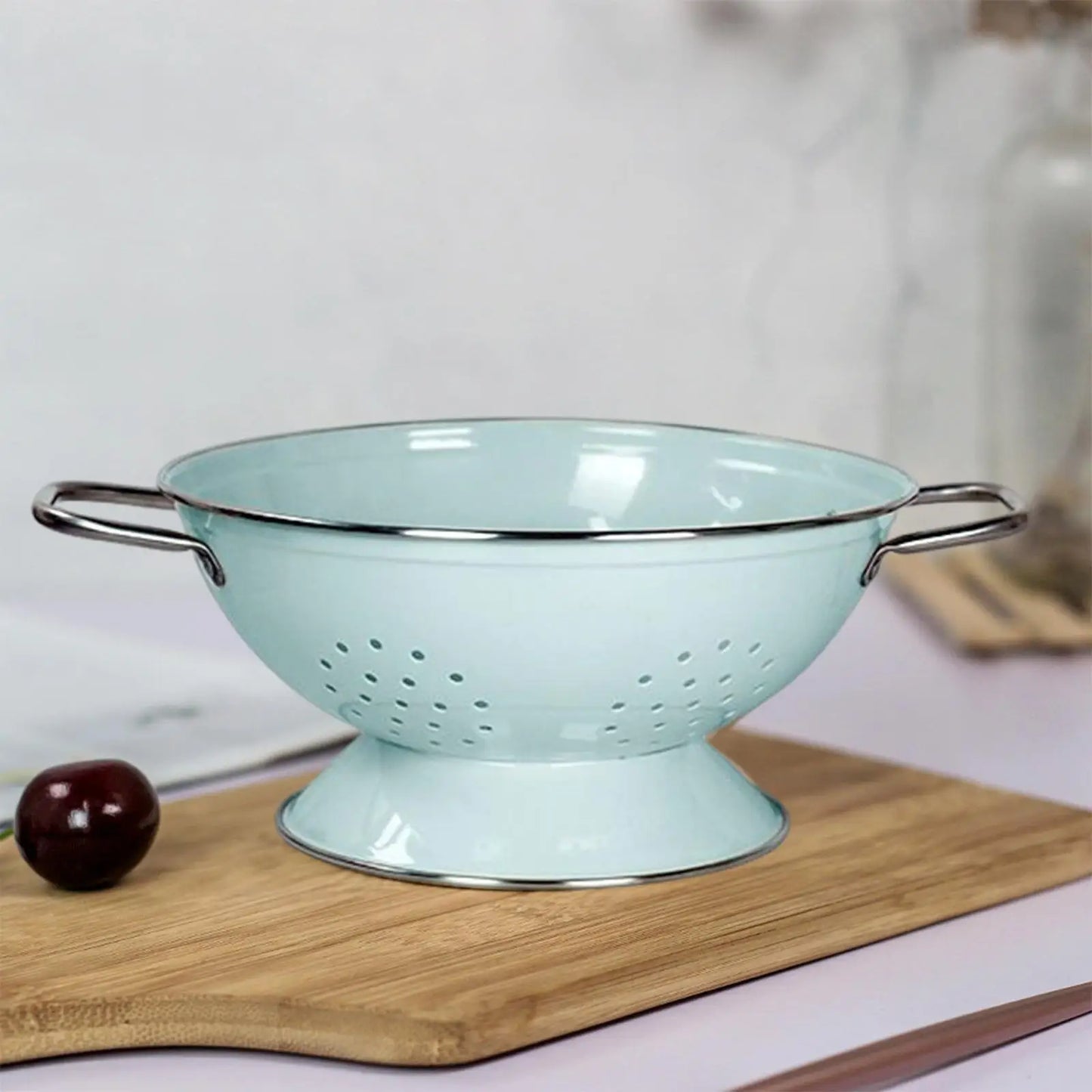Cesta de Frutas Retrô Francesa , escorredor de frutas