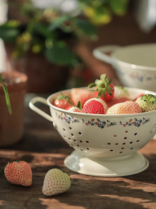Cesto de Frutas e Escorredor Retrô Ceci Home