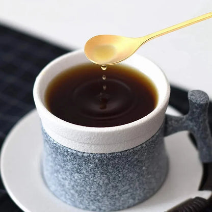 Colher de Café Aço Inoxidável Ceci Home Detalhe Folhas no Cabo