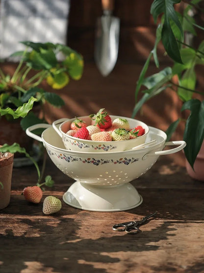 Cesto de Frutas e Escorredor Retrô Ceci Home