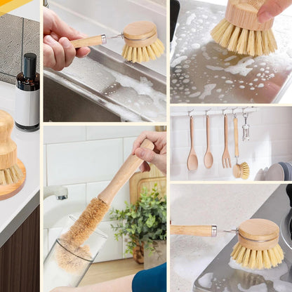 Escova Multiuso  para Louça em Bambu Ceci Home