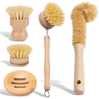 Escova Multiuso  para Louça em Bambu Ceci Home