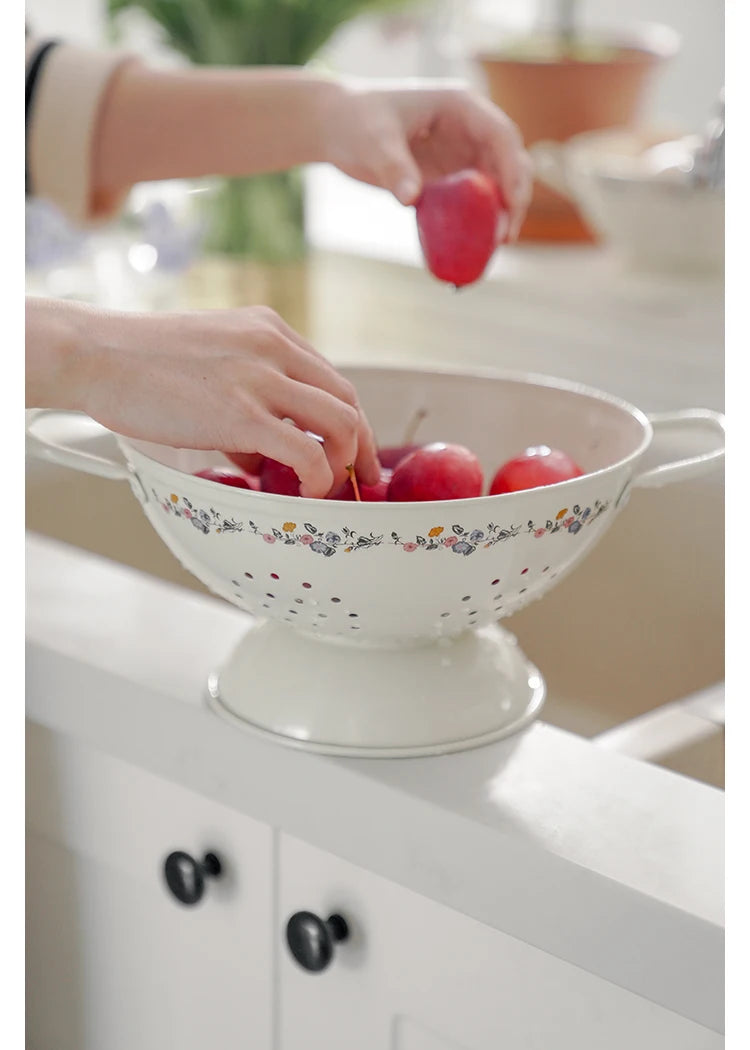 Cesto de Frutas e Escorredor Retrô Ceci Home