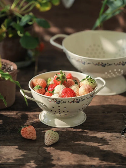 Cesto de Frutas e Escorredor Retrô Ceci Home