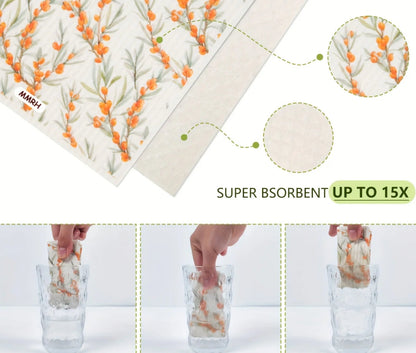 Pano de Prato Sueco Ceci Home  , Reutilizável e Super Absorvente